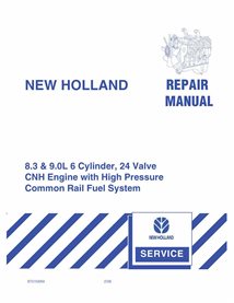 New Holland 8.3 and 9.0L 6 Cylinder, 24 Valve CNH engine pdf repair manual 