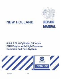 NH-87515682-RM Manual de reparación en formato PDF del motor New Holland CNH de 6 cilindros y 24 válvulas de 8,3 y 9,0 l