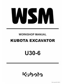 KUBOTA-RY911-24971-WSM Manual de oficina em PDF da escavadeira Kubota U30-6
