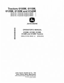 JD-OMAL213150 Manual del operador del tractor John Deere 6105M, 6115M, 6125M, 6130M, 6140M MY13-15 (OMAL213150)
