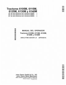JD-OMAL217806-ES John Deere 6105M, 6115M, 6125M, 6130M, 6140M MY13-15 tractor operator's manual ES (OMAL217806)
