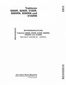 JD-OMAL200157-DE John Deere 5080R, 5090R, 5100R, 5080RN, 5090RN, 5100RN MY2011 tractor operator's manual DE (OMAL200157)