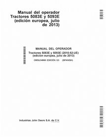 JD-OMSU34866-ES Manuel d'utilisation du tracteur John Deere 5083E, 5093E 2013 UE FR (OMSU34866)