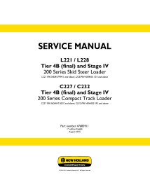 New Holland L221 / L228 / C227 / C232 Tier 4B loader service manual - New Holland Construction manuals
