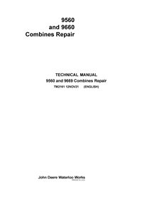 TM2161 John Deere 9560, 9660 combine pdf repair technical manual