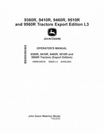 JD-OMRE346376 John Deere 9360R, 9410R, 9460R, 9510R, and 9560R tractor pdf operator's manual