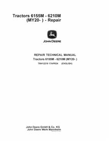 TM412219 Manual técnico de reparo de tratores John Deere 6155M, 6165M, 6175M, 6185M, 6195M, 6210M, 6155MH MY20 em PDF