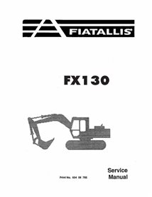 FA-60406765-SM FiatAllis FX130 excavator pdf service manual