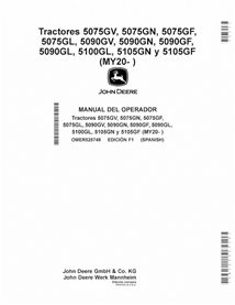 JD-OMER525749-ES John Deere 5075GV, GN, GF, GL, 5090GV, GN, GF, GL, 5100 GL, 5105GN, GF MY20-21 EU tractor operator's manual ...