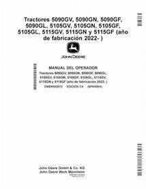 JD-OMER582872-ES Manual do operador do trator John Deere 5090-5115 GF, GN, GL, GV MY22- EU ES (OMER582872)