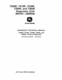 TM110019 Manual técnico de diagnóstico de tractores John Deere 7200R, 7215R, 7230R, 7260R y 7280R (SN 101-80000) (TM110019)