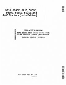 JD-OMSJ13235-EN John Deere 5310, 5050E, 5210, 5055E, 5060E, 5065E, 5075E and 5405 tractor pdf operator's manual