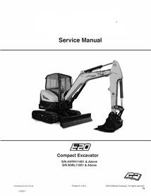 Manuel d'entretien pdf de la pelle compacte Bobcat E20