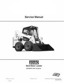 Bobcat S590 skid steer loader pdf service manual 