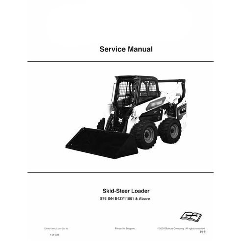 Bobcat S76 skid steer loader pdf service manual 