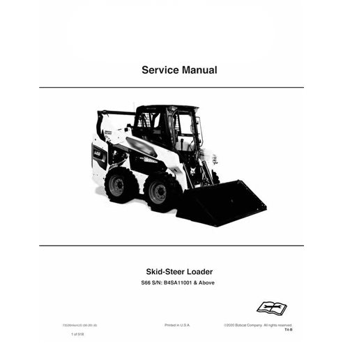Bobcat S66 skid steer loader pdf service manual 