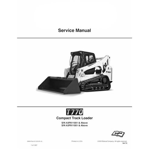 Bobcat T770 compact track loader pdf service manual 