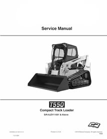 Manual de servicio en pdf del cargador compacto de orugas Bobcat T550