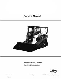 Manual de servicio en pdf del cargador compacto de orugas Bobcat T76
