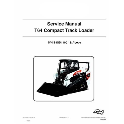 Manual de servicio en pdf del cargador compacto de orugas Bobcat T64