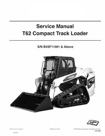Manual de servicio en pdf del cargador compacto de orugas Bobcat T62