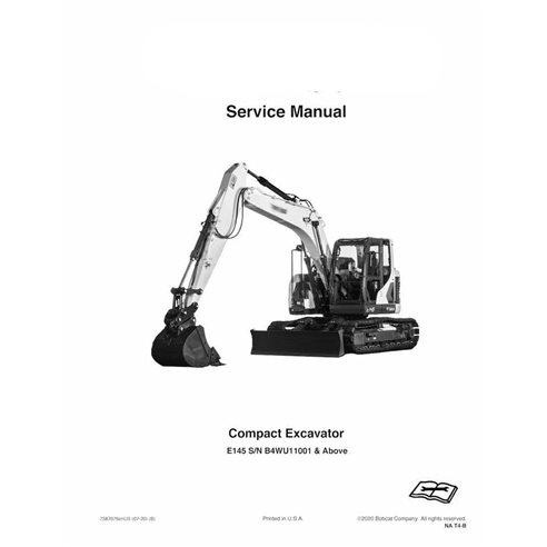 Manual de servicio en pdf de la excavadora compacta Bobcat E145