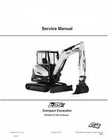 Bobcat E35Z compact excavator pdf service manual 