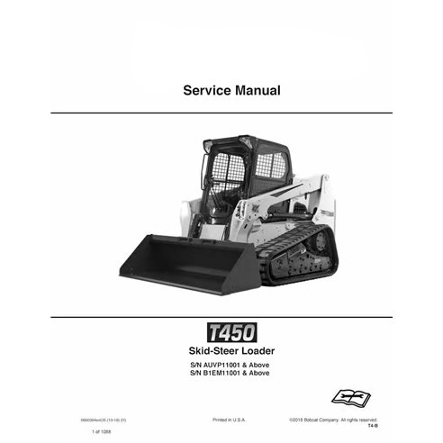 Manuel d'entretien pdf de la chargeuse compacte Bobcat T450