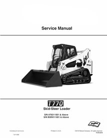 Bobcat T770 skid steer loader pdf service manual 