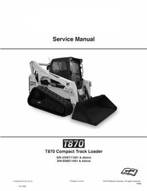 Bobcat T870 skid steer loader pdf service manual 