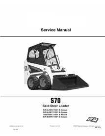 Bobcat S70 skid steer loader pdf service manual 