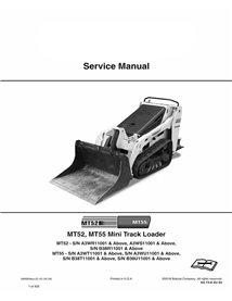 Bobcat MT52, MT55 mini track loader pdf service manual 