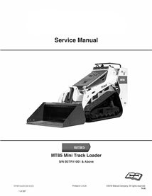 Bobcat MT85 mini track loader pdf service manual 