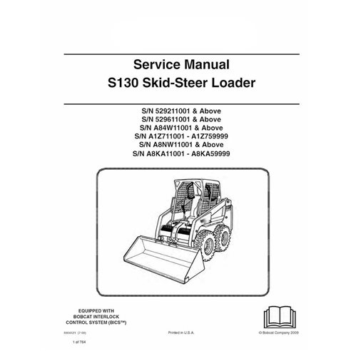 Manuel d'entretien pdf de la chargeuse compacte Bobcat S130