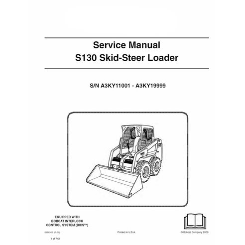 Manuel d'entretien pdf de la chargeuse compacte Bobcat S130