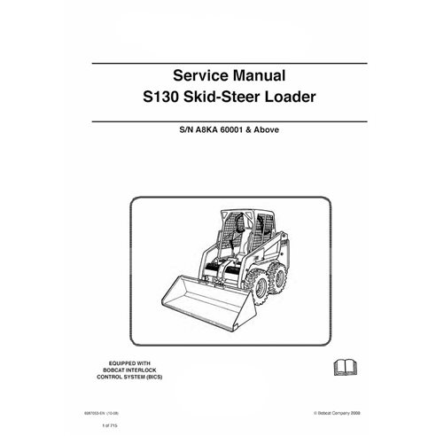 Manual de serviço em pdf da minicarregadeira Bobcat S130
