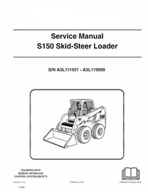 Bobcat S150 skid steer loader pdf service manual 