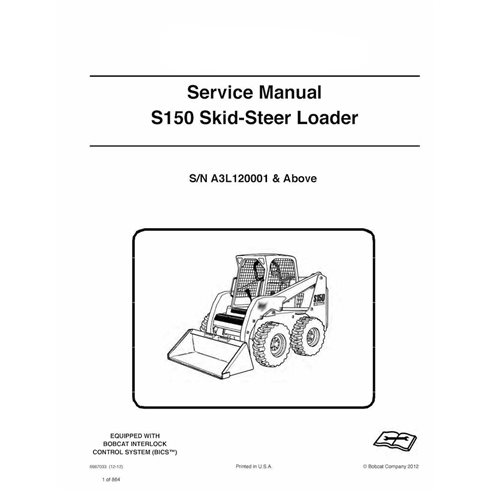 Manuel d'entretien pdf de la chargeuse compacte Bobcat S150