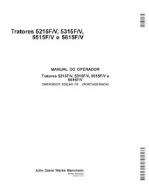 OMER360221 John Deere 5215F/V, 5315F/V, 5515F/V and 5615F/V tractor pdf operator's manual PT (OMER360221)