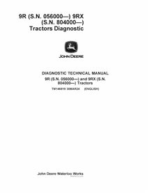 TM146819 Manual técnico de diagnóstico em PDF para tratores John Deere 9R (SN 056000—) e 9RX (SN 804000—) (TM146819)