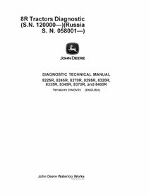 TM146419 Manuel technique de diagnostic PDF pour tracteur John Deere 8225R-8400R SN 120000- 8R (TM146419)