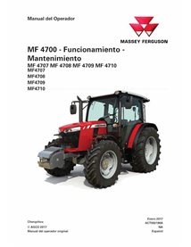 MF-ACT002198A-OM-ES Manual de manutenção em PDF para tratores Massey Ferguson 4707, 4708, 4709 e 4710 Tier4F/Stage3B ES