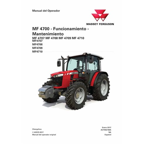 MF-ACT002198A-OM-ES Massey Ferguson 4707, 4708, 4709, 4710 Tier4F/Stage3B tractor pdf maintenance manual ES