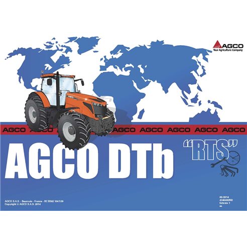 AGCO-4346482M2-RTS-ES Calendrier des réparations des tracteurs AGCO DT205B, DT225B, DT250B, DT275B et DT300B (format PDF, Fra...