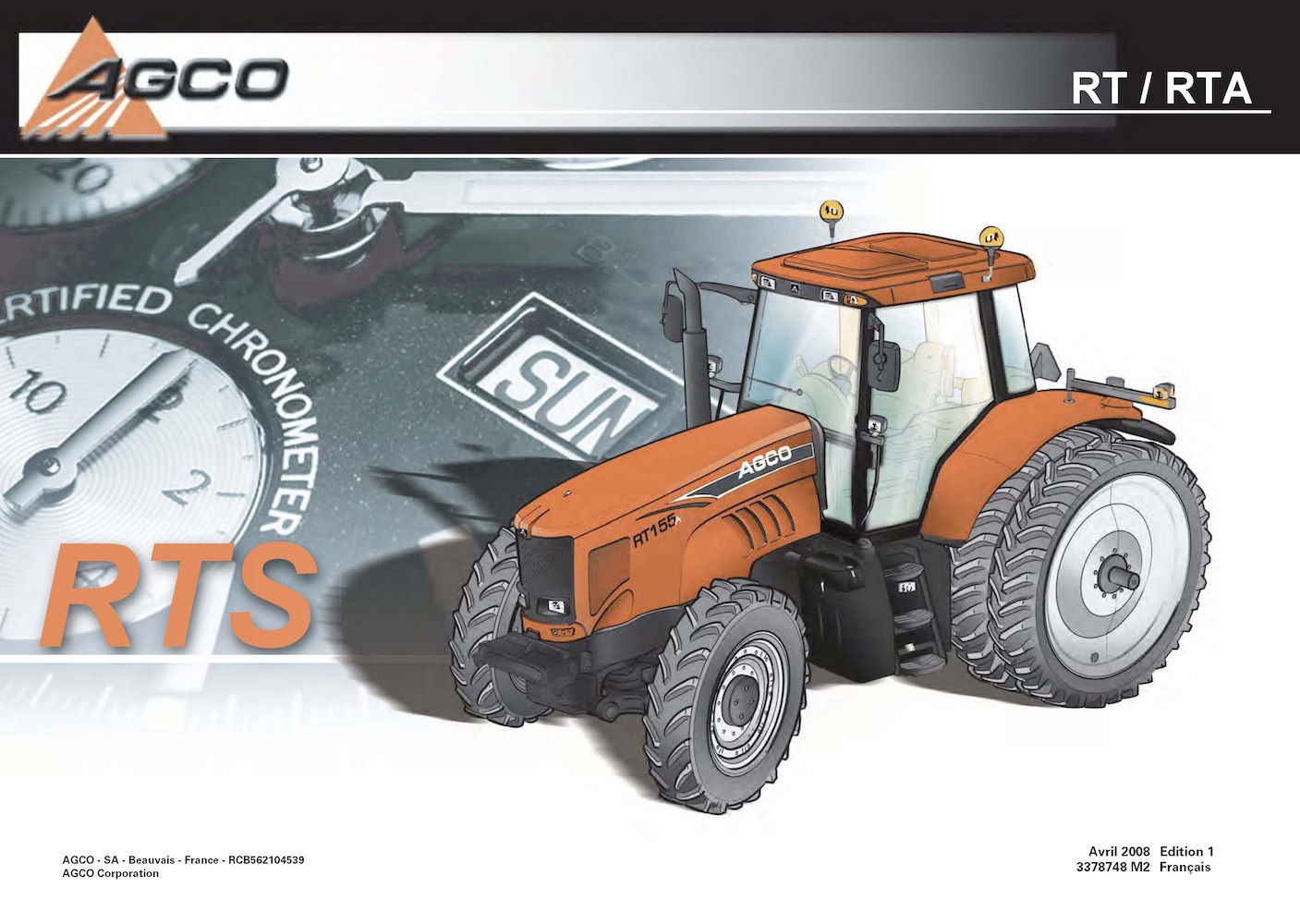 Agco Rt95 Cronograma de reparos em PDF para os tratores AGCO RT100, RT120, RT135 ...