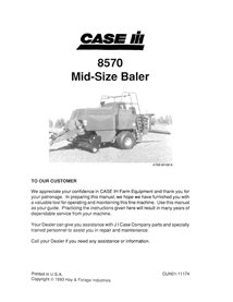 CASE-CUN01-11174-OM-EN Manual del operador de la empacadora Case 8570 (PDF)