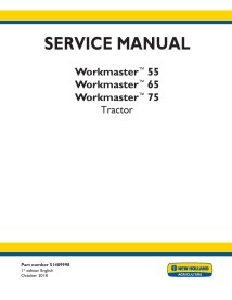 Manual de servicio del tractor New Holland Workmaster 55/65/75 - Agricultura de Nueva Holanda manuales - NH-51489998