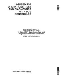 CTM280 Manuel technique d'utilisation et de test des transmissions John Deere PST à 18 vitesses (CTM280) (CTM280)
