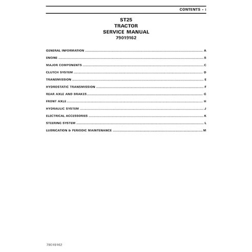 AGCO-79019162-SM-EN AGCO ST25 (Prior L SN) compact tractor pdf service manual