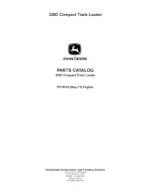 PC10142 Catalogue de pièces détachées pour chargeuse compacte à chenilles John Deere 328D (PC10142) au format PDF